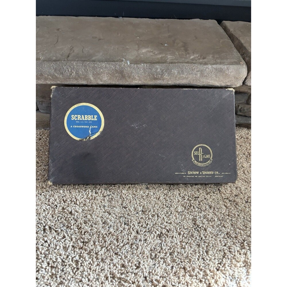 Vintage Scrabble Board Game 1948-1963 Selchow & Righter